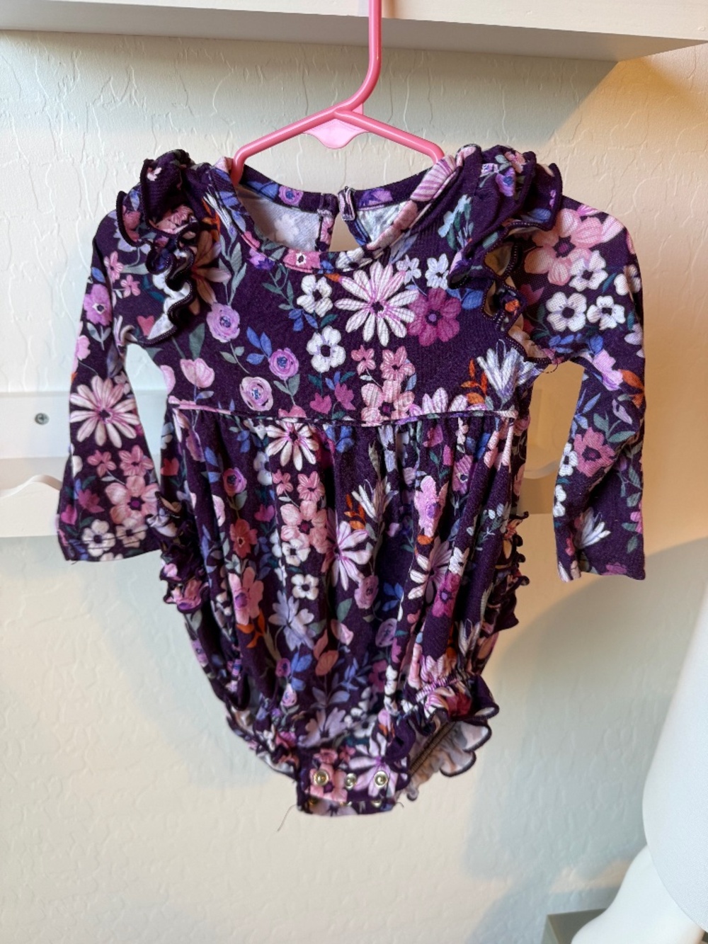 Little Sleepies Violet Meadow Bubble Romper